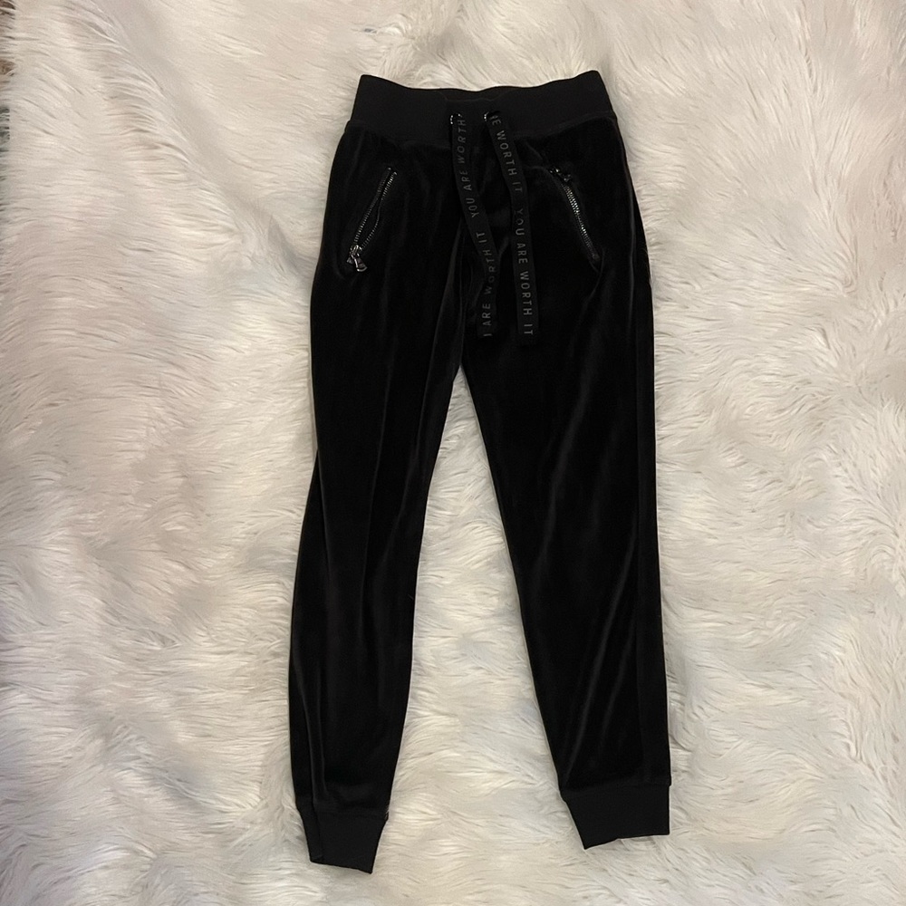 CX*J Velour joggers; girls size 8